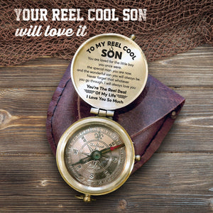 Engraved Compass - Fishing - To My Son - I Love You So Much - Gpb16050