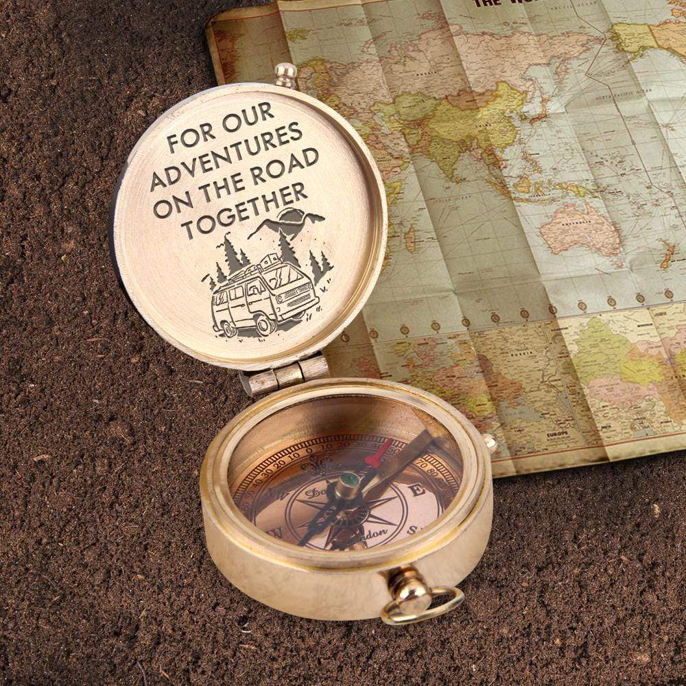 Engraved Compass - For Your Loved One - For Our Adventures On The Road Together - Gpb26103