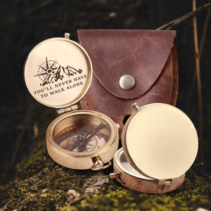 Engraved Compass - Hiking - To My Best Friend - You'll Never Have To Walk Alone - Gpb33007