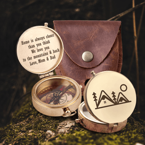Engraved Compass - Hiking - To My Child - We Love You To The Mountains & Back - Gpb16048