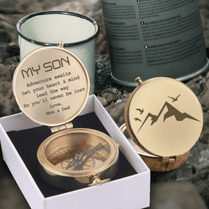 Engraved Compass - Hiking - To My Son - You'll Never Be Lost - Gpb16043
