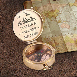 Engraved Compass - May Love Forever Guide Us - Gpb26091