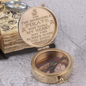 Engraved Compass - My Man - May This Always Guide You Home - Gpb26060