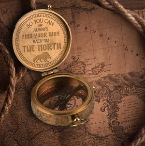 Engraved Compass - My Man - So You Can Always Find Your Way Back To The North - Gpb26064