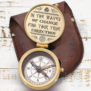 Engraved Compass - My Man - Viking - Find Your True Direction - Gpb26113