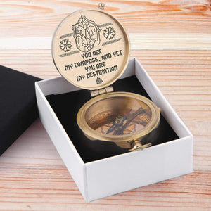 Engraved Compass - My Man - Viking - You Are My Compass, And Yet, You Are My Destination - Gpb26111