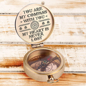 Engraved Compass - My Man - Viking - You Are My Compass, With You, My Heart Is Never Lost - Gpb26115