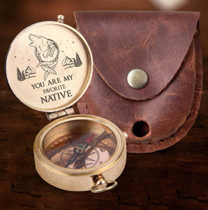 Engraved Compass - My Man - You Are My Favorite Native - Gpb26078