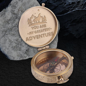 Engraved Compass - My Man - You Are My Greatest Adventure - Gpb26066