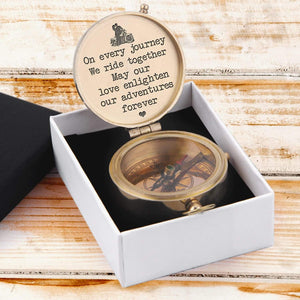 Engraved Compass - My Old Man - May Our Love Enlighten Our Adventures Forever - Gpb26107