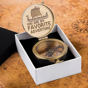 Engraved Compass - My Viking Man - You Are My Favorite Adventure - Gpb26051