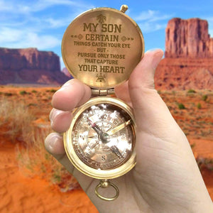 Engraved Compass - Native American - To My Son - Capture Your Heart - Gpb16030