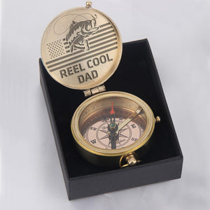 Engraved Compass - Reel Cool Dad - Gpb18007