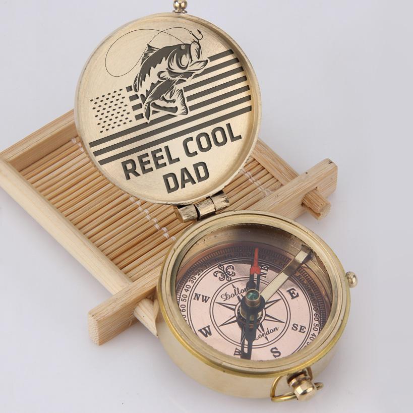 Engraved Compass - Reel Cool Dad - Gpb18007