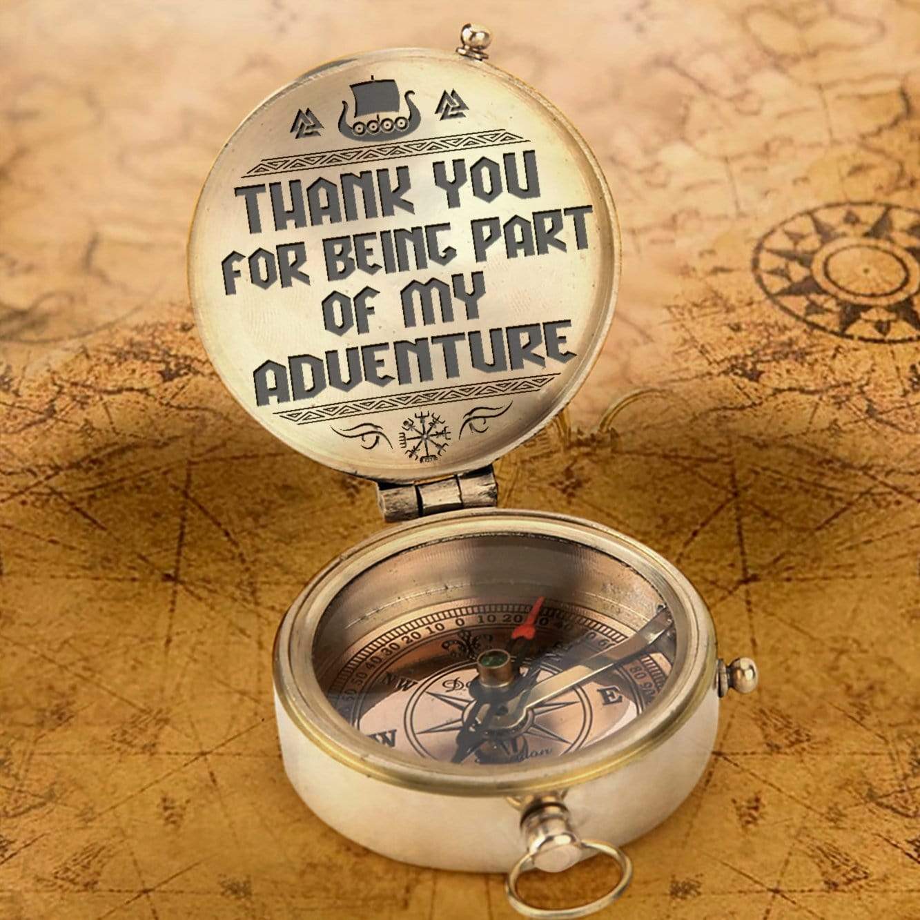 Engraved Compass - To My Boyfriend - Thank You For Being Part Of My Adventure - Gpb12007