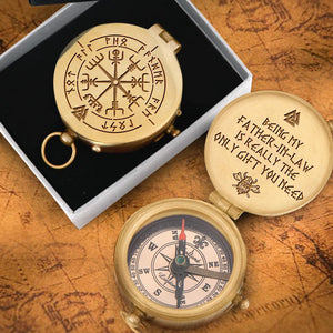 Engraved Compass - To My Father-In-Law - Being My Father-In-Law Is Really The Only Gift You Need - Gpb18018