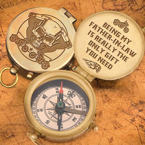 Engraved Compass - To My Father-In-Law - Being My Father-In-Law Is Really The Only Gift You Need - Gpb18022