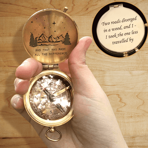 Engraved Compass - To My Love - And That Has Made All The Difference - Gpb26190