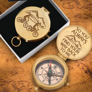 Engraved Compass - To My Man - So You Always Find Your Way Back To Me - Gpb26053