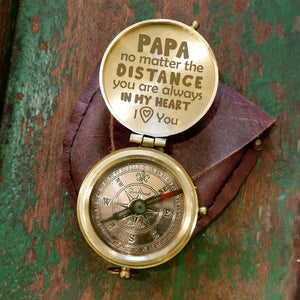 Engraved Compass - Travel - To Dad - I Love You - Gpb18039