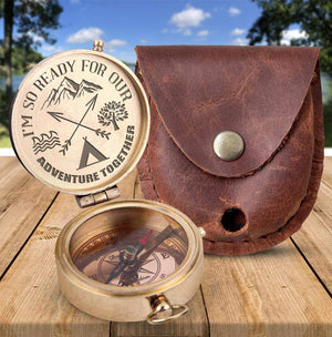 Engraved Compass - Travel - To Loved One - I'm So Ready For Our Adventure Together  - Gpb26118