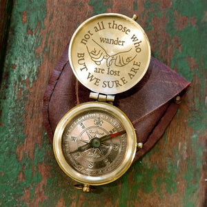 Engraved Compass - Viking - To My Man- Not All Those Who Wander Are Lost - Gpb26175