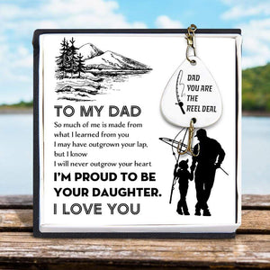 Engraved Fishing Hook - Fishing - From Daughter - To My Dad - I'm Proud To Be Your Daughter - Gfa18017