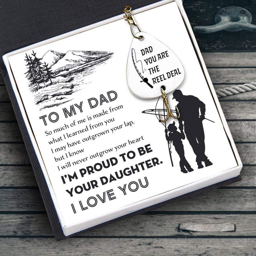 Engraved Fishing Hook - Fishing - From Daughter - To My Dad - I'm Proud To Be Your Daughter - Gfa18017