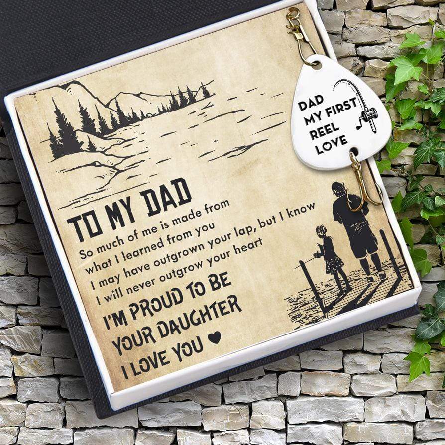 Engraved Fishing Hook - Fishing - From Daughter - To My Dad - My First Reel Love - Gfa18018