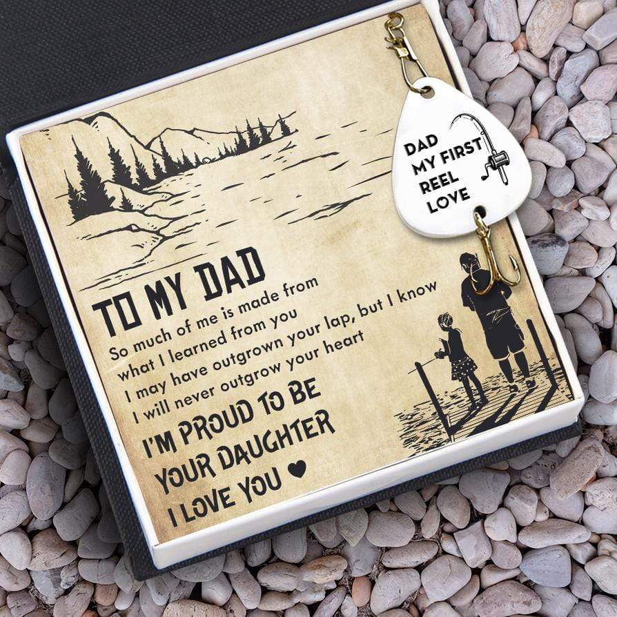 Engraved Fishing Hook - Fishing - From Daughter - To My Dad - My First Reel Love - Gfa18018