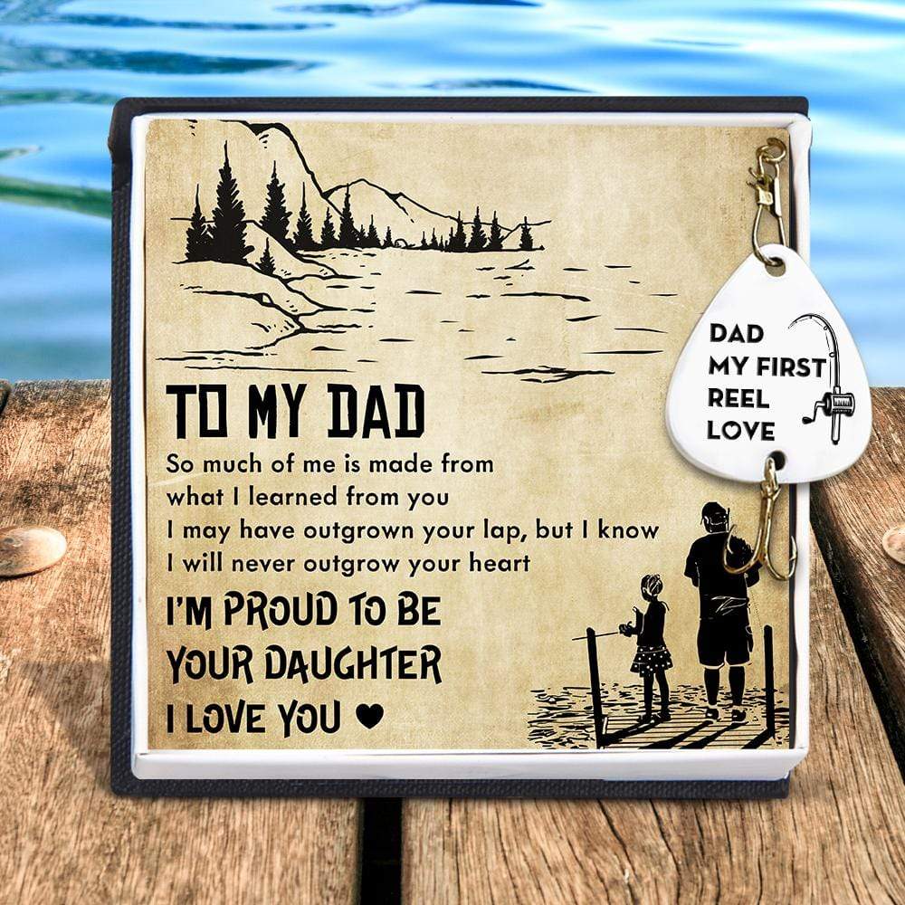 Engraved Fishing Hook - Fishing - From Daughter - To My Dad - My First Reel Love - Gfa18018