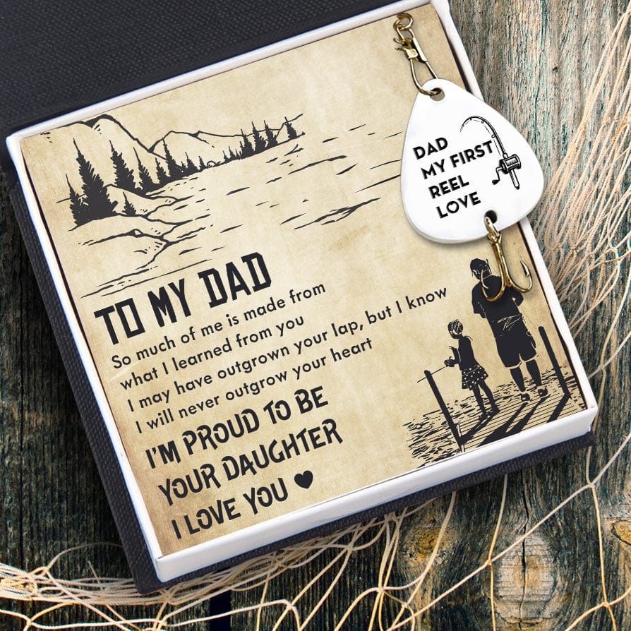 Engraved Fishing Hook - Fishing - From Daughter - To My Dad - My First Reel Love - Gfa18018