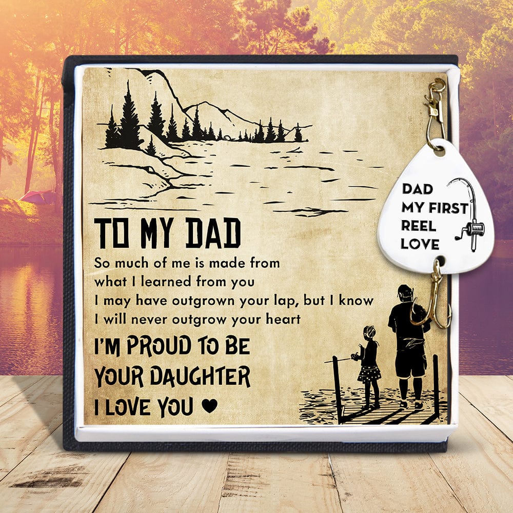 Engraved Fishing Hook - Fishing - From Daughter - To My Dad - My First Reel Love - Gfa18018