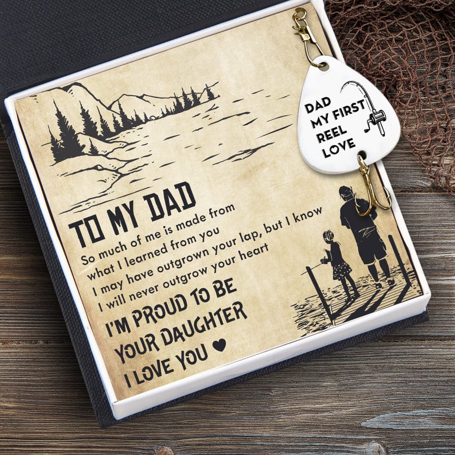 Engraved Fishing Hook - Fishing - From Daughter - To My Dad - My First Reel Love - Gfa18018