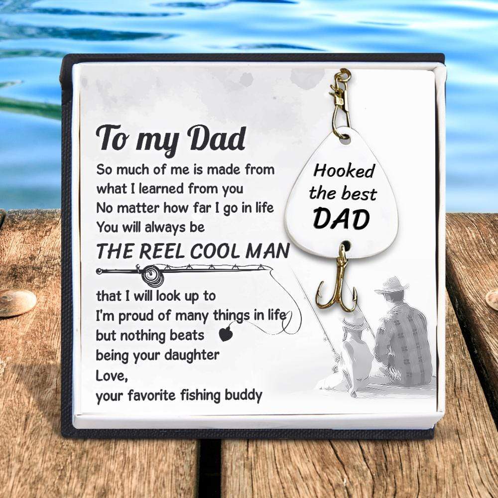 Engraved Fishing Hook - Fishing - From Daughter - To My Dad