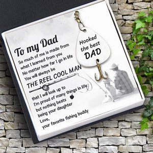 Engraved Fishing Hook - Fishing - From Daughter - To My Dad - Nothing Beats Being Your Daughter - Gfa18024