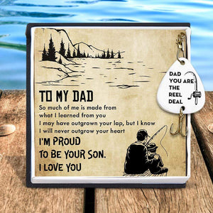 Engraved Fishing Hook - Fishing - From Son - To My Dad - I'm Proud To Be Your Son - Gfa18019