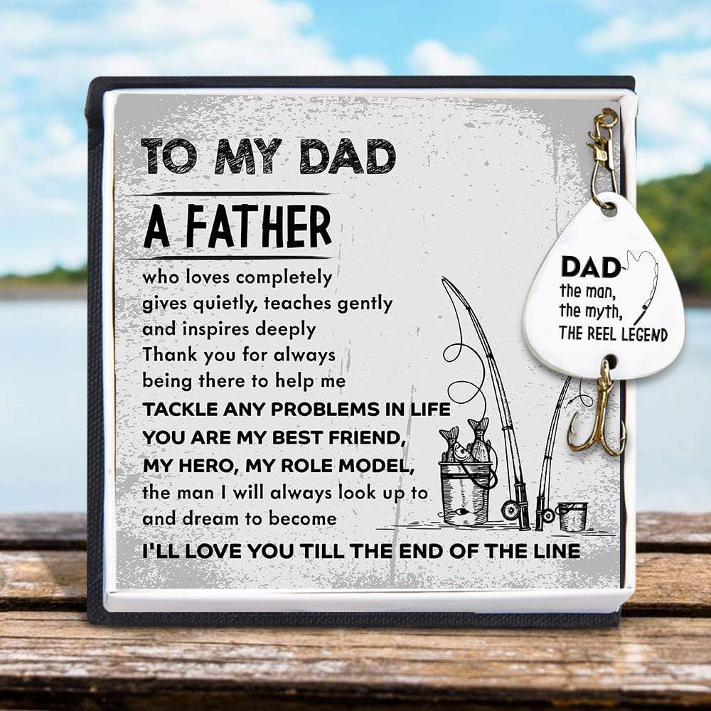 Personalised Fishing Hook Keychain - To My Son - From Dad - Father & Son Fishing Partners For Life - Ukgku16004 Standard Box