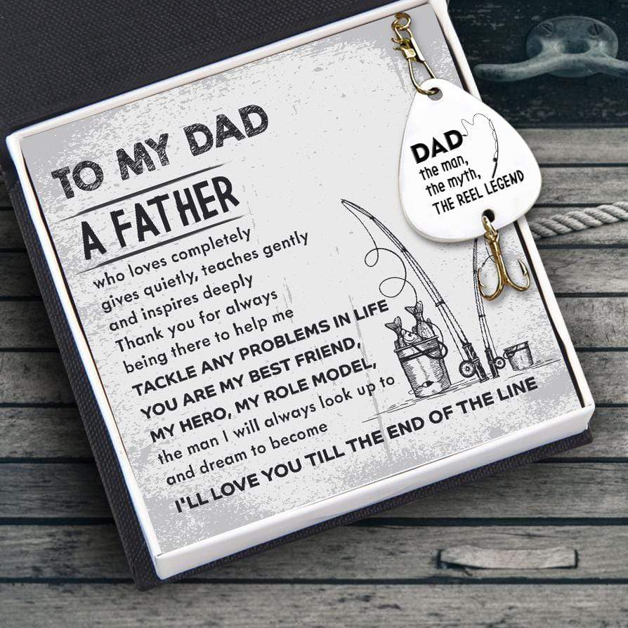 Personalized Engraved Fishing Hook - To Dad - From Son - You're