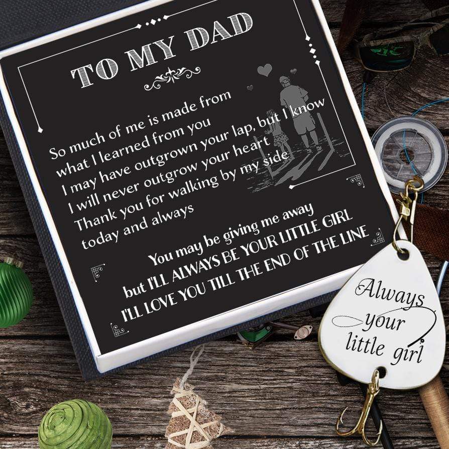 Engraved Fishing Hook - Fishing - To Father Of The Bride - Always Your Little Girl - Gfa18016