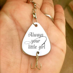 Engraved Fishing Hook - Fishing - To Father Of The Bride - Always Your Little Girl - Gfa18016