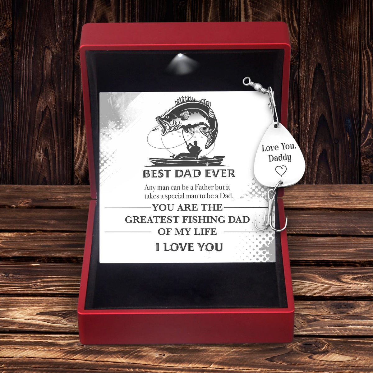 Engraved Fishing Hook - Fishing - To My Dad - I Love You - Gfa18027