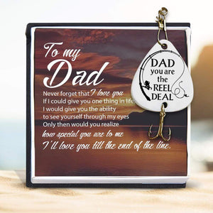 Engraved Fishing Hook - Fishing - To My Dad - Never Forget That I Love You - Gfa18015