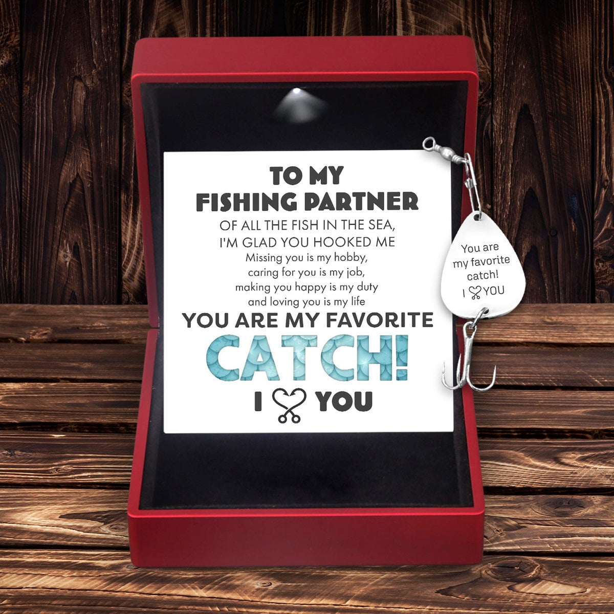 Engraved Fishing Hook - Fishing - To My Fishing Partner - You Are My Favorite Catch - Gfa13013