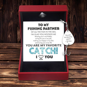 Engraved Fishing Hook - Fishing - To My Fishing Partner - You Are My Favorite Catch - Gfa13013