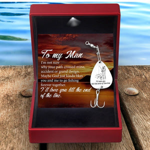 Engraved Fishing Hook - Fishing - To My Man - Forever Together - Gfa26009