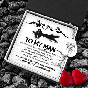 Engraved Fishing Hook - Fishing - To My Man - The Greatest Catch Of My Life - Gfa26016