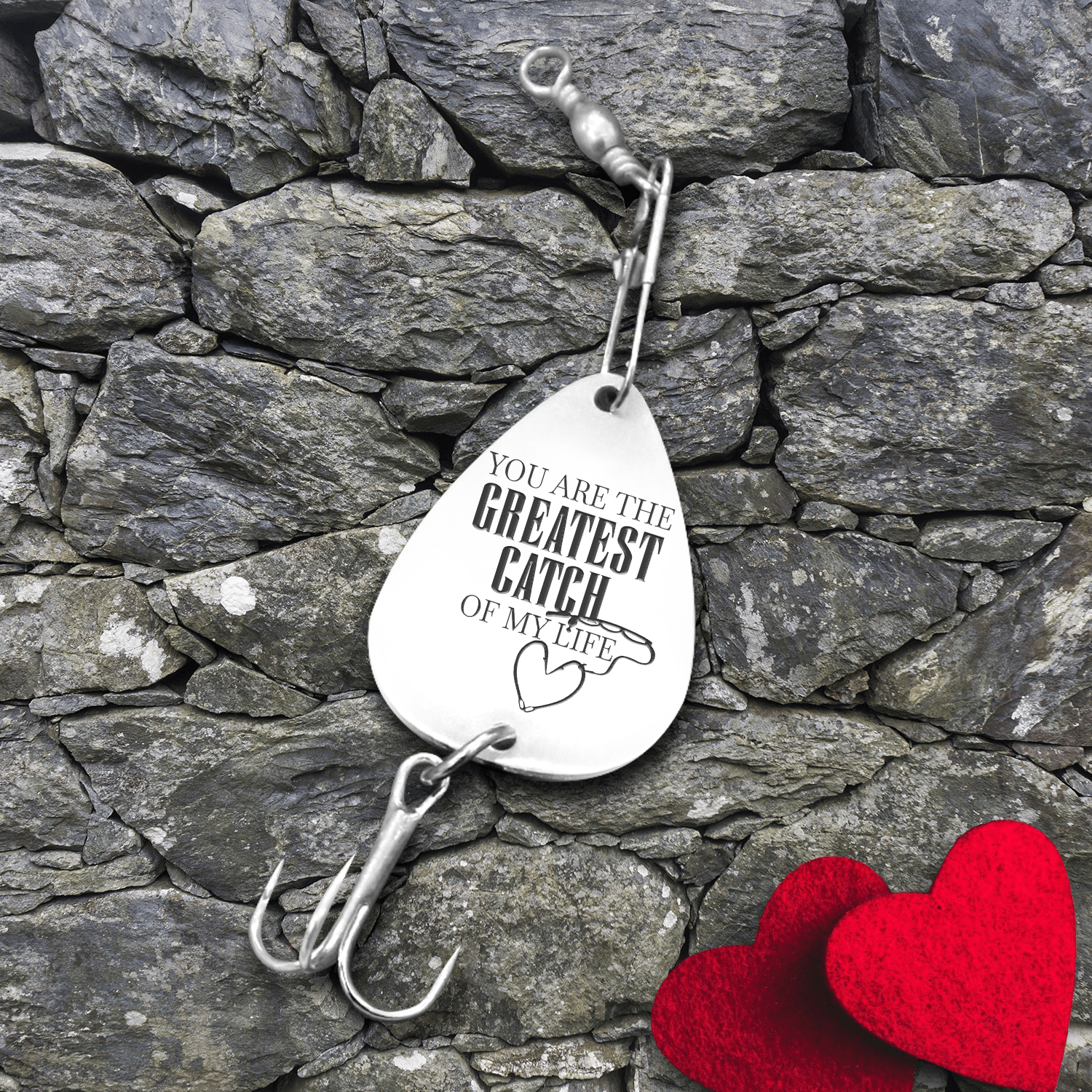 catch of my life fishing lure Engraved Fishing Hook - Fishing - To My Man