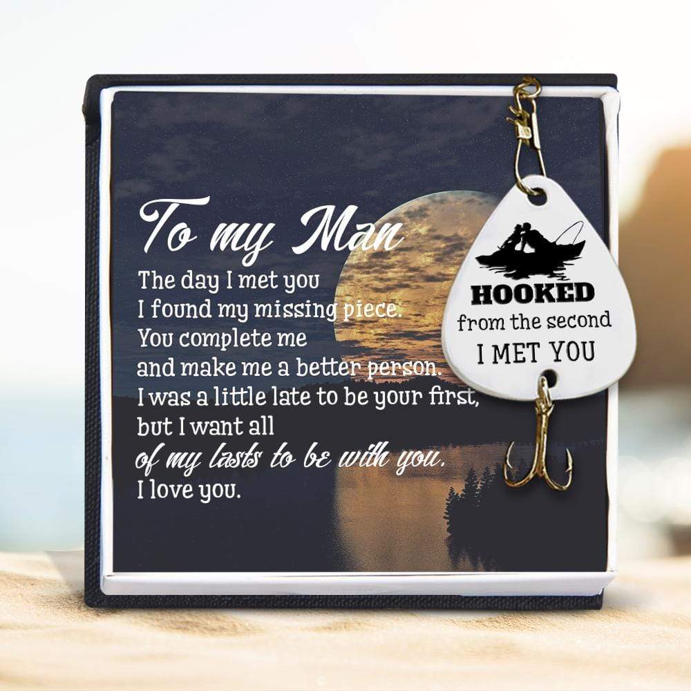 Engraved Fishing Hook - Fishing - To My Man - You Complete Me - Gfa26008