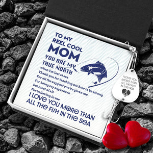 Engraved Fishing Hook - Fishing - To My Mom - You Are My True North - Gfa19004